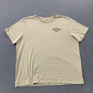 Tecovas Shirt Mens XL Beige Western Goods Graphic Tee Austin Texas Cowboy